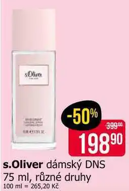 Teta s.Oliver dámský DNS 75 ml, různé druhy nabídka