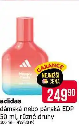 Teta adidas dámská nebo pánská EDP 50 ml, různé druhy nabídka