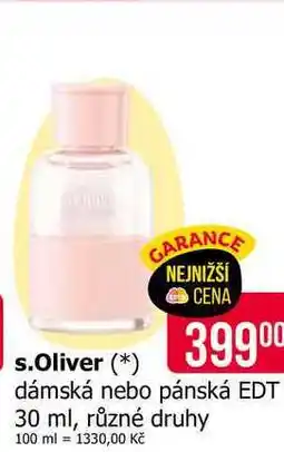 Teta s.Oliver dámská nebo pánská EDT 30 ml, různé druhy nabídka
