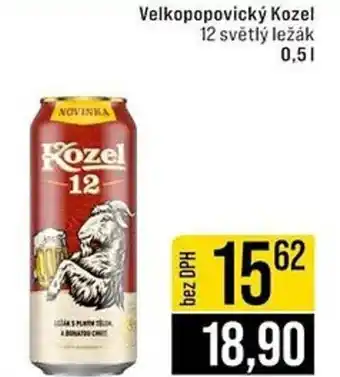 Jip Velkopopovický Kozel 12 světlý ležák nabídka
