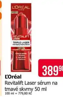 Teta L'Oréal Revitalift Laser sérum na tmavé skvrny nabídka