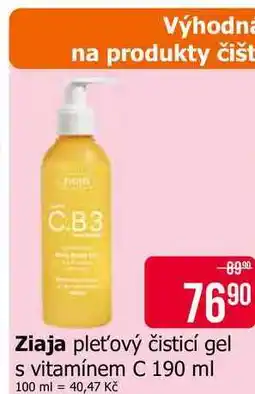 Teta Ziaja pleťový čisticí gel s vitamínem C nabídka