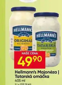 Hruška Hellmann's tatarská omáčka, majonéza 405ml, vybrané druhy nabídka