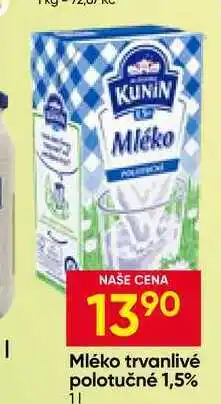 Hruška Kunín Mléko trvanlivé polotučné 1,5% nabídka