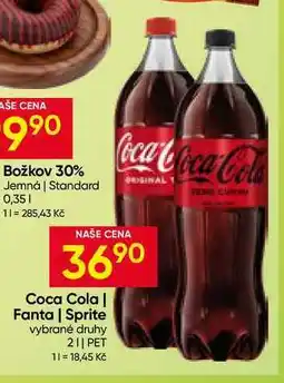 Hruška Coca-Cola 2l, vybrané druhy nabídka