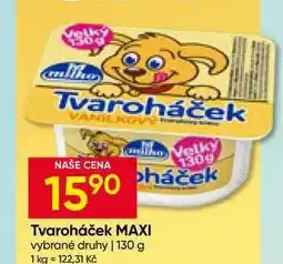 Hruška Milko Tvaroháček MAXI vybrané druhy nabídka