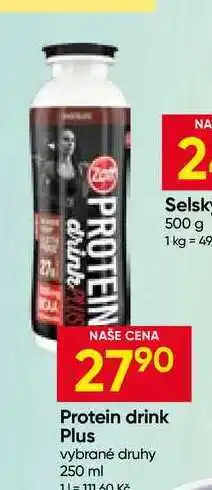 Hruška Protein drink Plus vybrané druhy nabídka