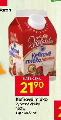 Hruška Mlékárna Valašské Meziříčí Kefírové mléko 450g, vybrané druhy nabídka