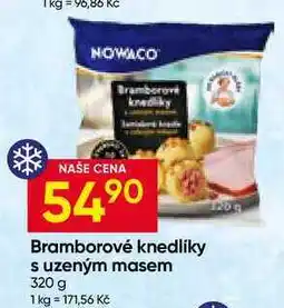 Hruška Nowaco Bramborové knedlíky s uzeným masem nabídka