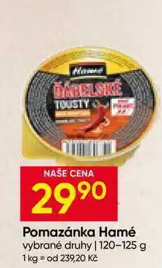 Hruška Pomazánka Hamé vybrané druhy nabídka