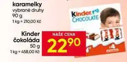Hruška Kinder čokoláda 50g, vybrané druhy nabídka