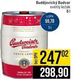 Jip Budějovický Budvar světlý ležák nabídka