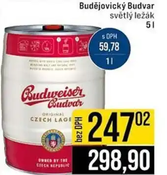 Jip Budějovický Budvar světlý ležák nabídka