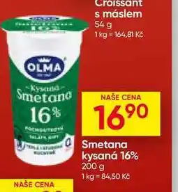 Hruška OLMA Smetana kysaná 16% nabídka