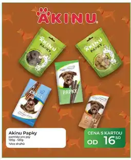 Tamda Foods Akinu Papky pamlsky pro psy 100g-120g nabídka