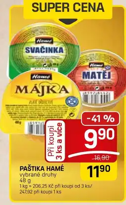 Flop Paštika hamé nabídka