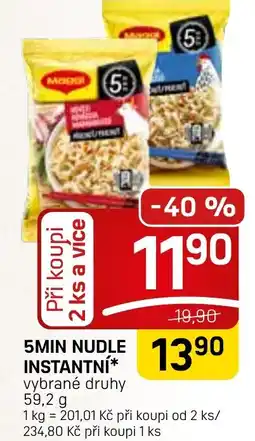 Flop 5min nudle instantní nabídka