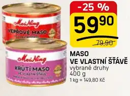 Flop Maso ve vlastní šťávě nabídka