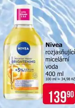 Teta Nivea rozjasňující micelární voda nabídka