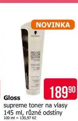 Teta Gloss supreme toner na vlasy 145 ml, různé odstíny nabídka