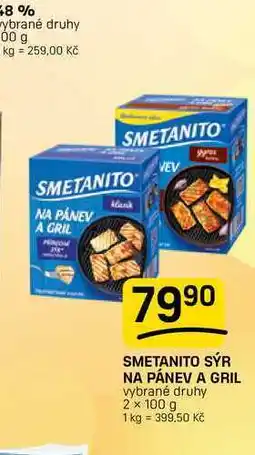 Flop SMETANITO SÝR NA PÁNEV A GRIL vybrané druhy nabídka