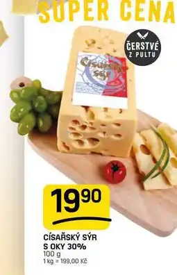 Flop CÍSAŘSKÝ SÝR S OKY 30% nabídka