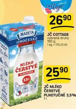 Flop JČ MLÉKO ČERSTVÉ PLNOTUČNÉ 3,5% nabídka