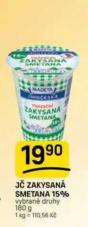 Flop JČ ZAKYSANÁ SMETANA 15% vybrané druhy nabídka