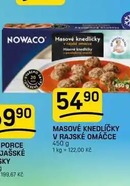 Flop MASOVÉ KNEDLÍČKY V RAJSKÉ OMÁČCE nabídka