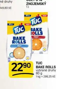 Flop TUC BAKE ROLLS vybrané druhy nabídka