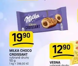 Flop MILKA CHOCO CROISSANT vybrané druhy nabídka