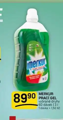 Flop MERKUR PRACÍ GEL vybrané druhy 60 dávek nabídka