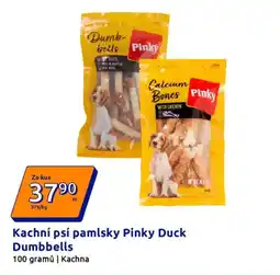 Action Kachní psí pamlsky Pinky Duck Dumbbells nabídka