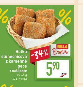 Billa Bulka slunečnicová nabídka