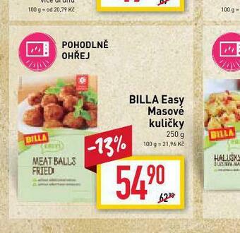 Billa Billa easy masové kuličky nabídka