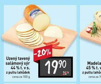 Billa Uzený tavený salámový sýr 44% nabídka