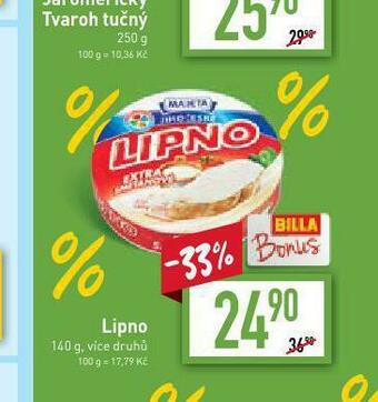 Billa Lipno nabídka