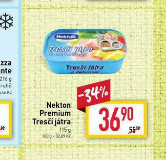 Billa Nekton premium tresčí játra nabídka