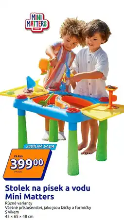 Action Stolek na písek a vodu Mini Matters nabídka