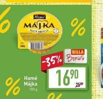 Billa Hamé májka nabídka