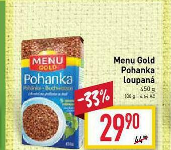 Billa Menu gold pohanka loupaná nabídka