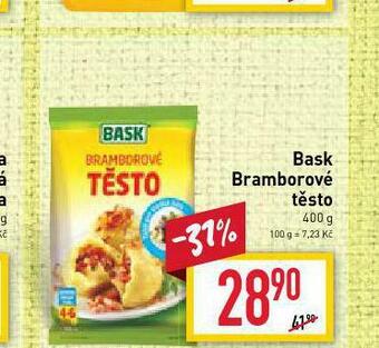 Billa Bask bramborové těsto nabídka