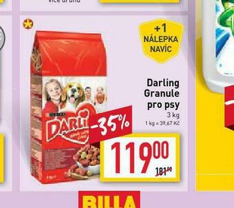 Billa Darling granule pro psy nabídka