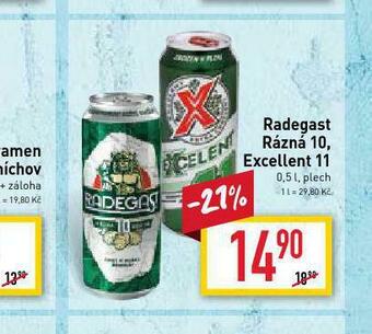 Billa Pivo radegast rázná 10 nabídka