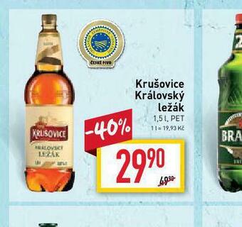 Billa Pivo krušovice 12 královský ležák nabídka