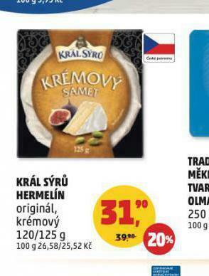 Penny Market Král sýrů hermelín nabídka