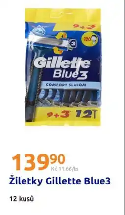 Action Žiletky Gillette Blue3 nabídka