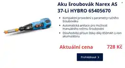 Datart Aku šroubovák Narex AS 37-Li HYBRO 65405670 nabídka