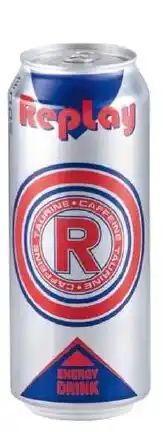 Qanto Replay Energy Drink nabídka