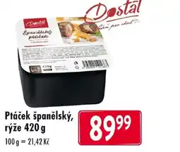 Qanto Ptáček španělský, rýže nabídka